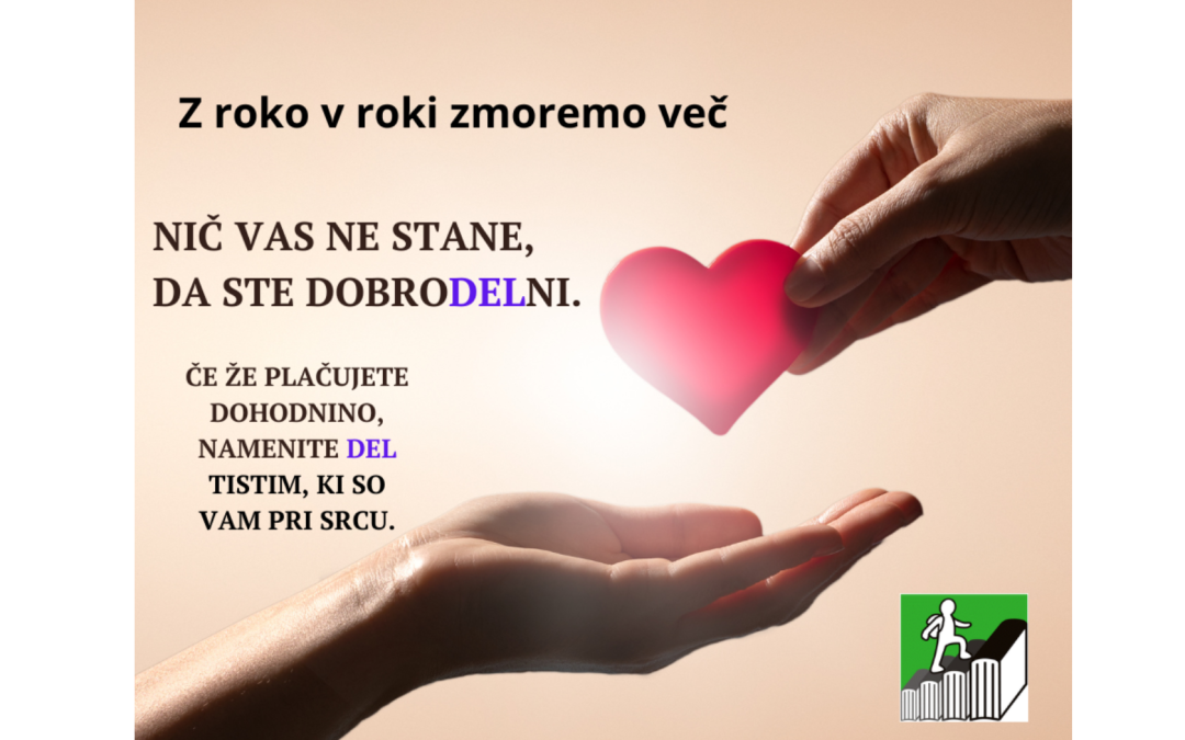 Nič vas ne stane, da ste dobrodelni